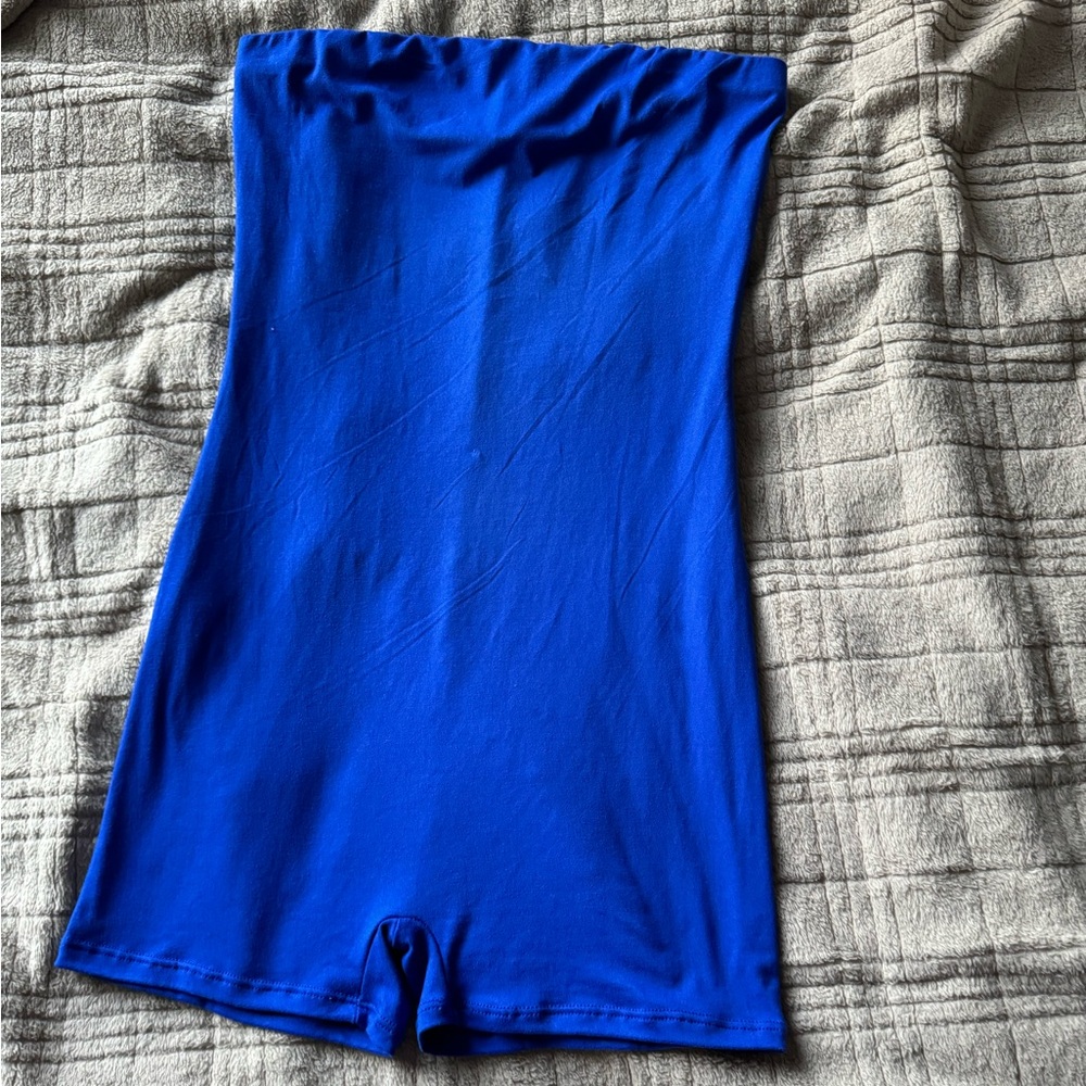 Fashion Nova Strapless Romper NEVER WORN